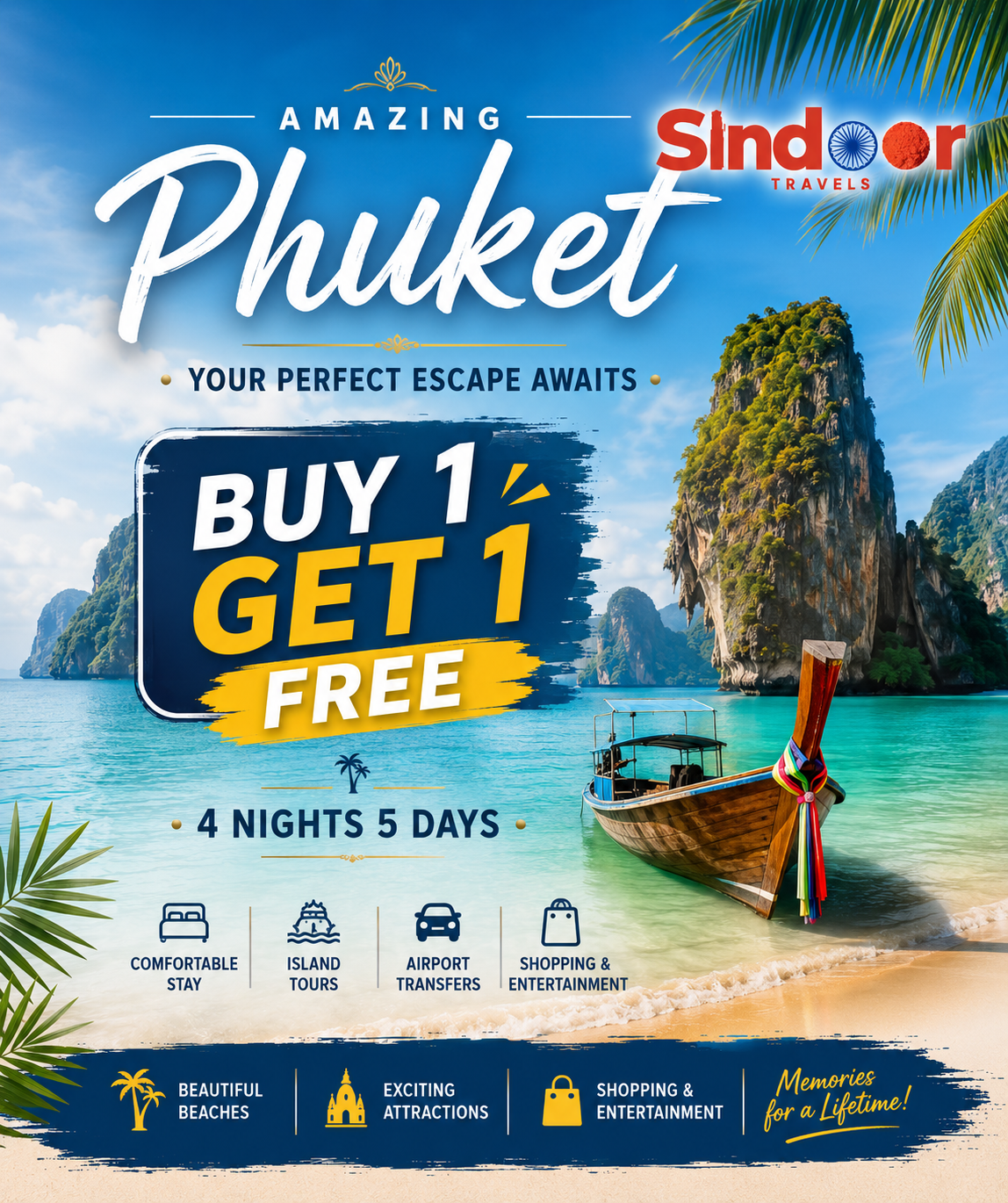 PHUKET SPECIAL OFFER   Buy 1 Get 1 FREE   4 Nights / 5 Days in beautiful Phuket